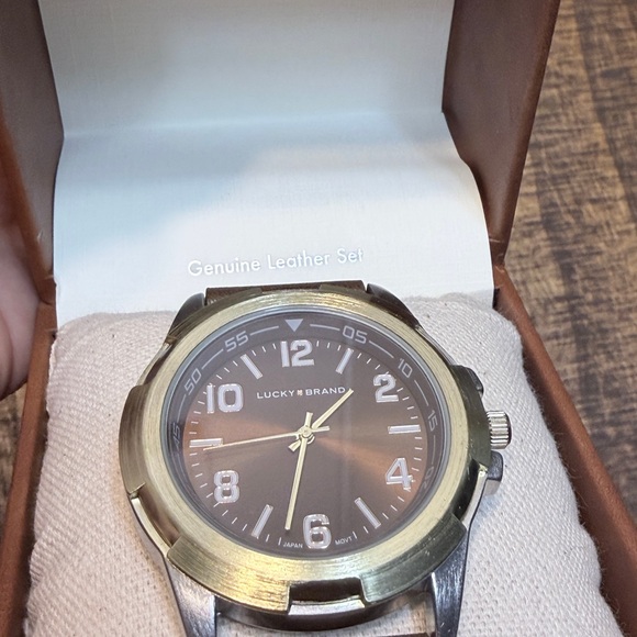 Lucky Brand Brown Leather Strap Watch - Picture 2 of 6